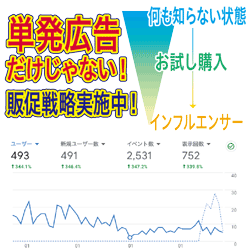 広告等は定期的に出稿し分析している